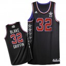 NBA Blake Griffin Authentic Men's Black Jersey - Adidas Los Angeles Clippers &32 2015 All Star