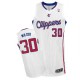 NBA C.J. Wilcox Authentic Men's White Jersey - Adidas Los Angeles Clippers &30 Home