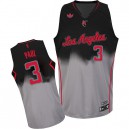 NBA Chris Paul Swingman Men's Black/Grey Jersey - Adidas Los Angeles Clippers &3 Fadeaway Fashion